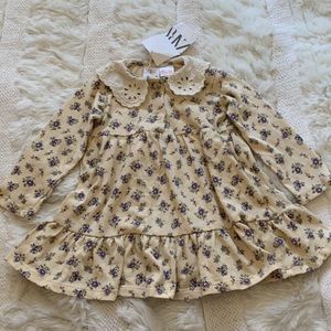 Zara eyelet collared floral dress